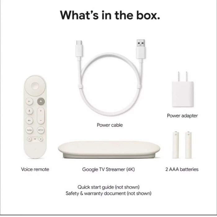 Google TV Streamer 4K – Porcelain