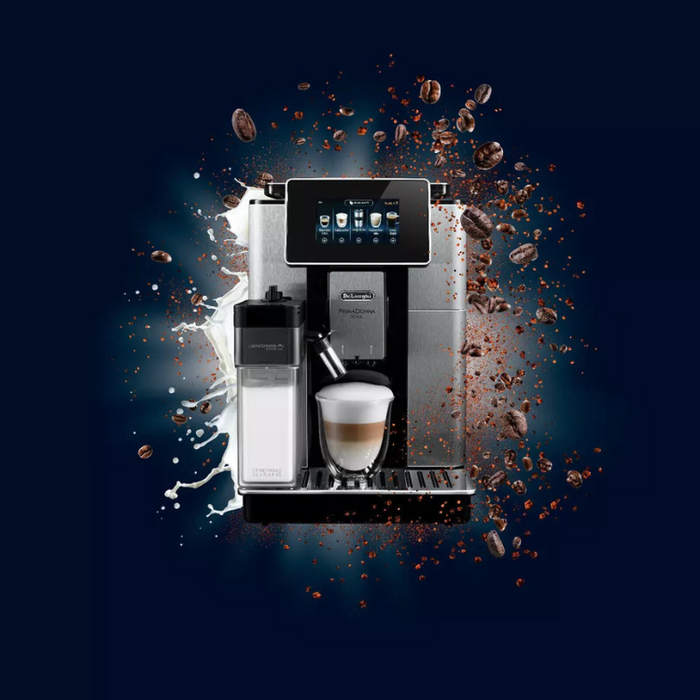 De'Longhi PrimaDonna Soul ECAM610.75.MB Bean to Cup Coffee Machine – Silver and Black