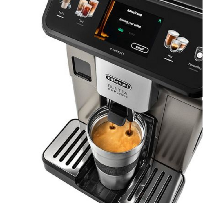 Delonghi Eletta Explore ECAM450.86.T Smart Bean to Cup Coffee Maker - Silver
