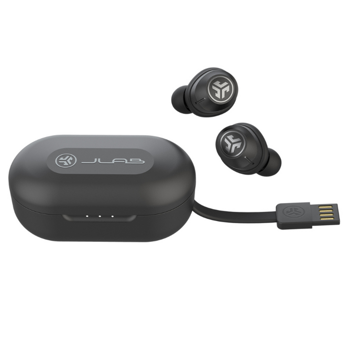 JLab JBuds Air ANC True Wireless Earbuds with Smart Noise Canceling – Black