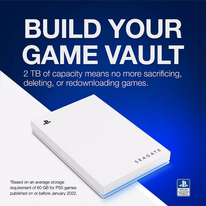 Seagate Game Drive 2TB External HDD for PS4 & PS5