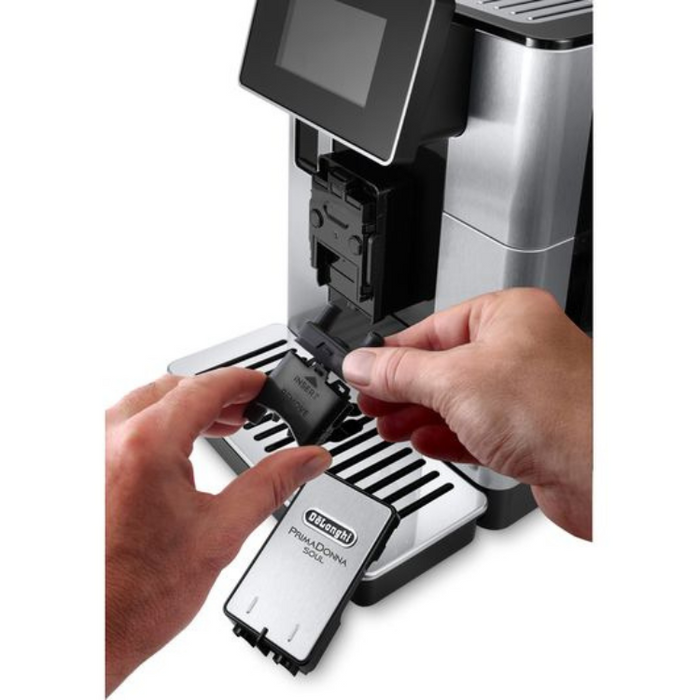 De'Longhi PrimaDonna Soul ECAM610.75.MB Bean to Cup Coffee Machine – Silver and Black