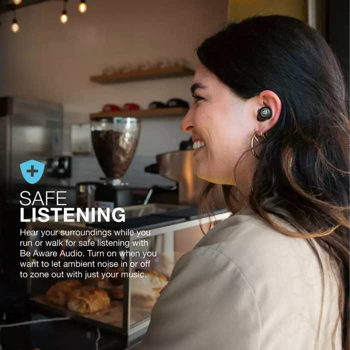 JLab JBuds Air ANC True Wireless Earbuds with Smart Noise Canceling – Black