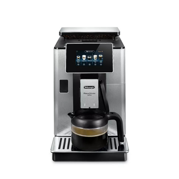 De'Longhi PrimaDonna Soul ECAM610.75.MB Bean to Cup Coffee Machine – Silver and Black