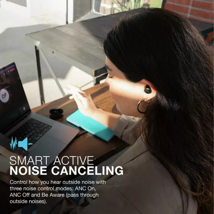 JLab JBuds Air ANC True Wireless Earbuds with Smart Noise Canceling – Black