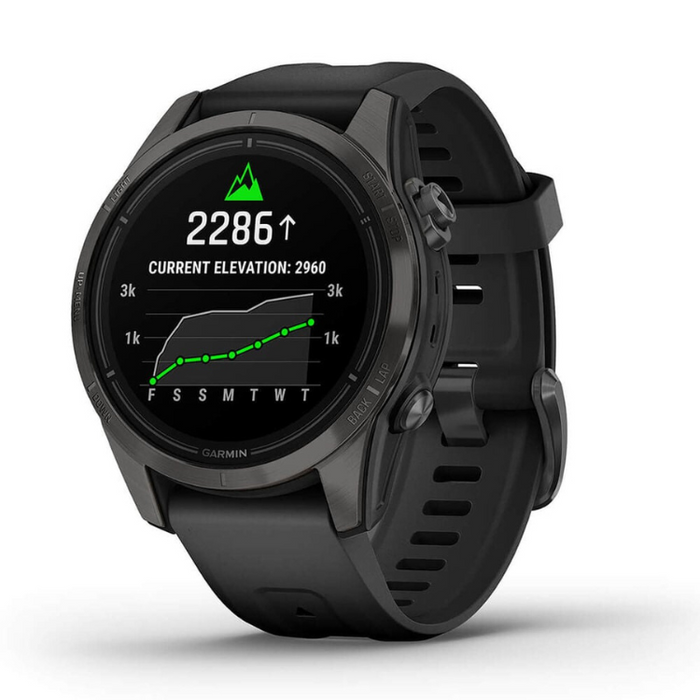 Garmin Epix Pro (Gen 2) Standard Edition Smartwatch with Band 42mm Case Carbon Grey/Black