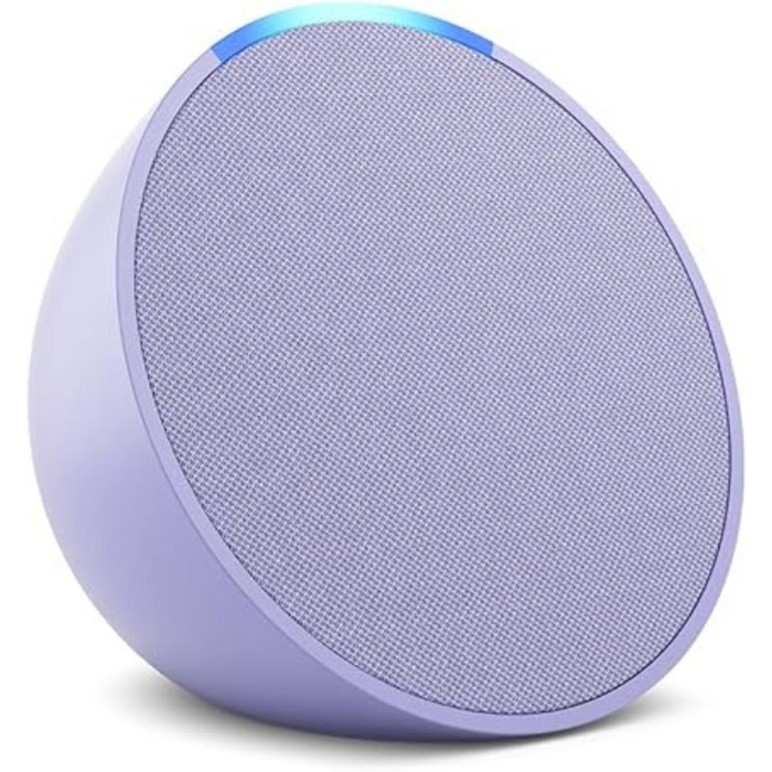 Echo Pop (Newest gen) Full sound compact Wi-Fi and Bluetooth smart speaker with Alexa - Glacier White/Midnight Teal/Lavender Bloom
