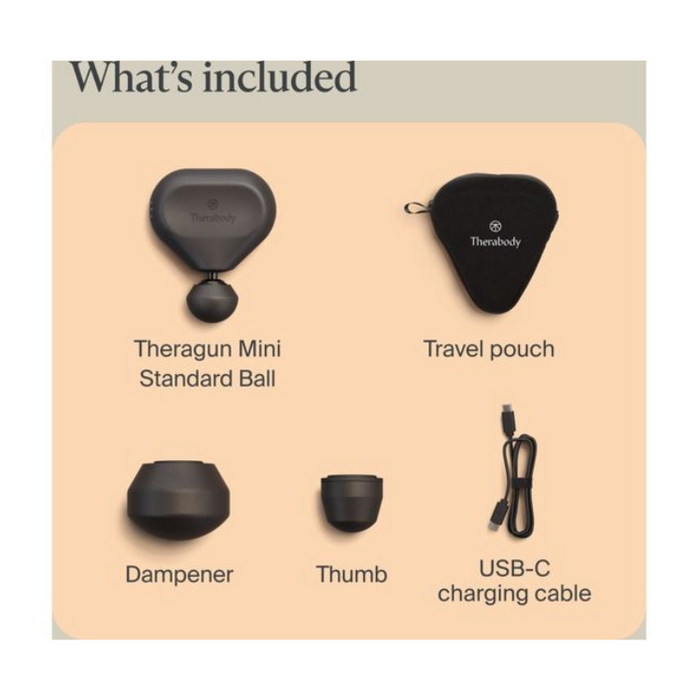 THERABODY Theragun Mini 3.0 Handheld Smart Body Massager - Black