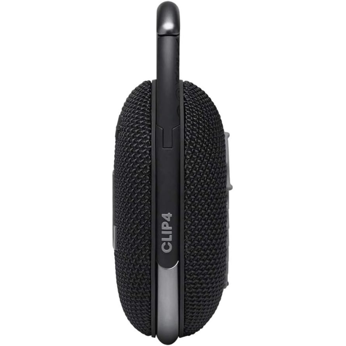 JBL Clip 4 Portable Bluetooth Speaker – Powerful JBL Pro Sound, 10H Playtime, IP67 Waterproof & Dustproof, Built-in Carabiner – Black & White