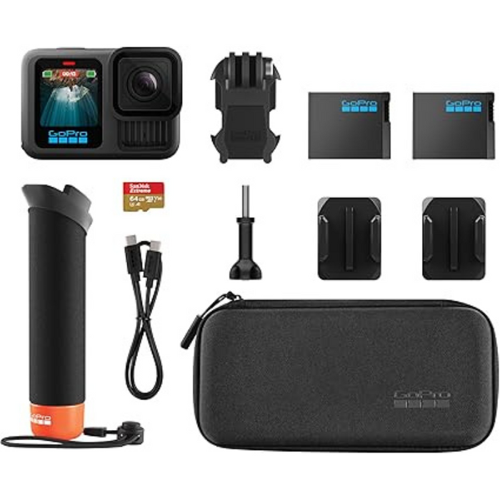 GOPRO HERO13 Black 5.3K Action Camera & Accessories Bundle