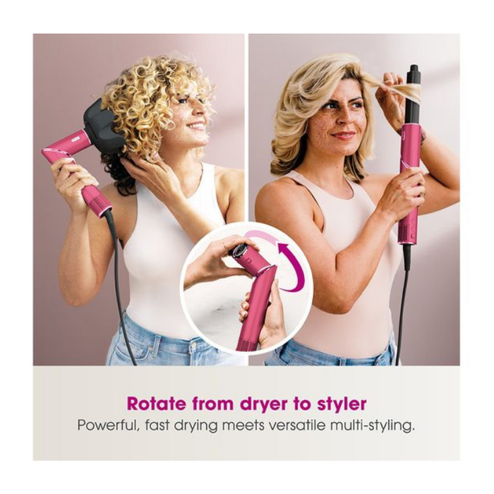 SHARK FlexStyle 5-in-1 Air Styler & Hair Dryer with Storage Case - HD440BPUK Malibu Pink