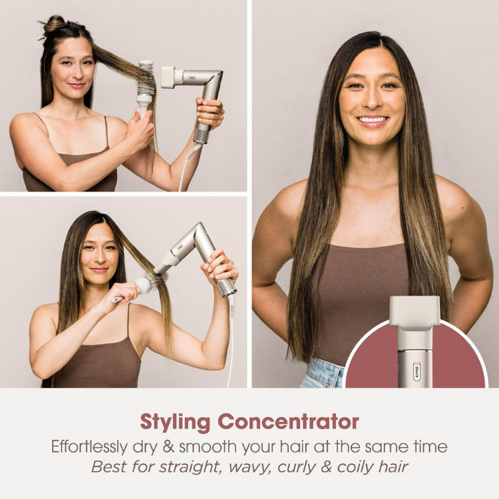 Shark FlexStyle 5-in-1 Air Styler & Hair Dryer with Storage Case HD446SLUK - Stone