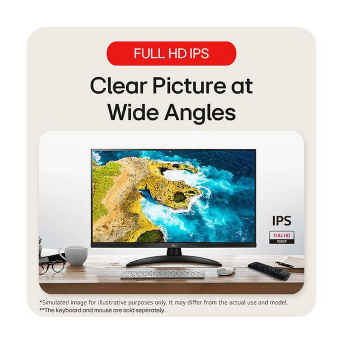 LG 27TQ615S-PZ 27" Smart Full HD LED TV Monitor - Black