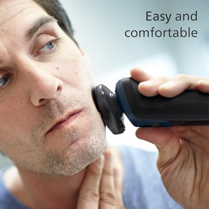 Philips Series 5000 Wet & Dry Electric Shaver S5465/18 with Trimmer & Travel Case - Metallic Blue