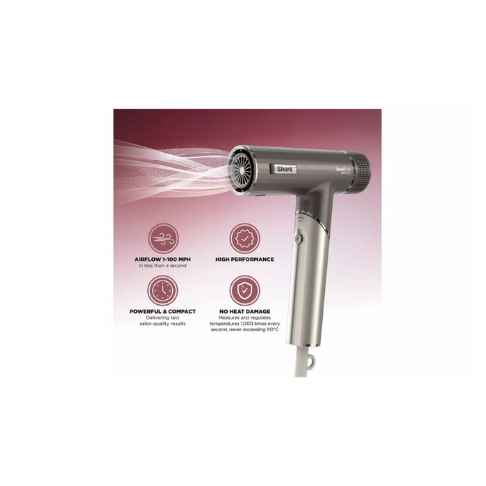 SpeedStyle Pro FLEX 4-in-1 High-Velocity Hair Dryer System HD542UK - Silver