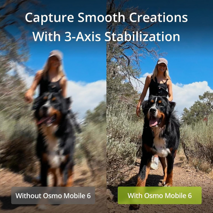 ﻿DJI Osmo Mobile 6 3-Axis Phone Gimbal Built-In Extension Rod Portable and Foldable Android & iPhone Gimbal - Slate Gray