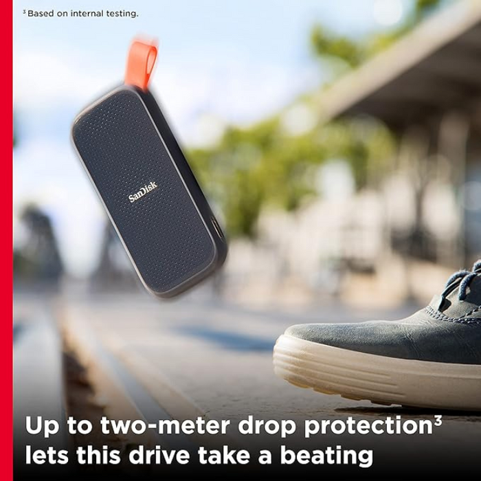 SanDisk Portable SSD 1TB (Read speeds up to 800 MB/s, USB 3.2 Gen 2 VMe Solid State Performance - Grey