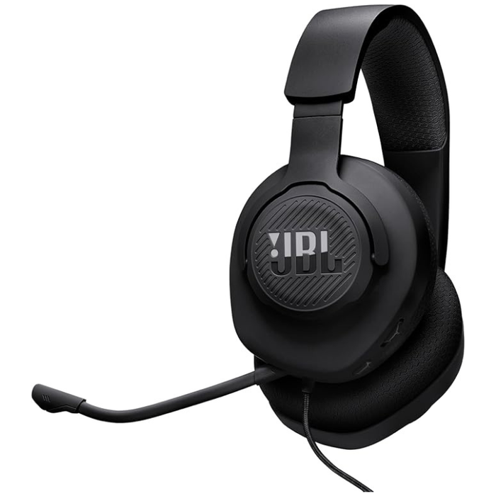 JBL Quantum 100M2 Wired Over-Ear Gaming Headset with JBL QuantumSOUND Signature, Detachable Boom Mic, Multi-Platform Compatibility, and Memory Foam Comfort