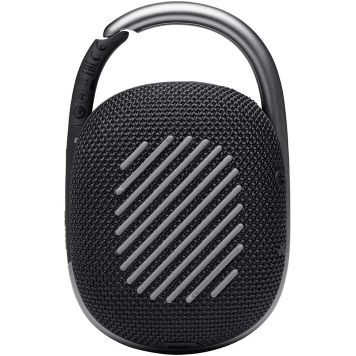 JBL Clip 4 Portable Bluetooth Speaker – Powerful JBL Pro Sound, 10H Playtime, IP67 Waterproof & Dustproof, Built-in Carabiner – Black & White