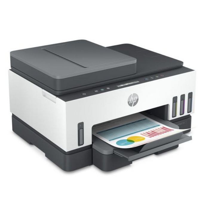 HP Smart Tank 7306 All-in-One Wireless Inkjet Printer - White & grey & navy