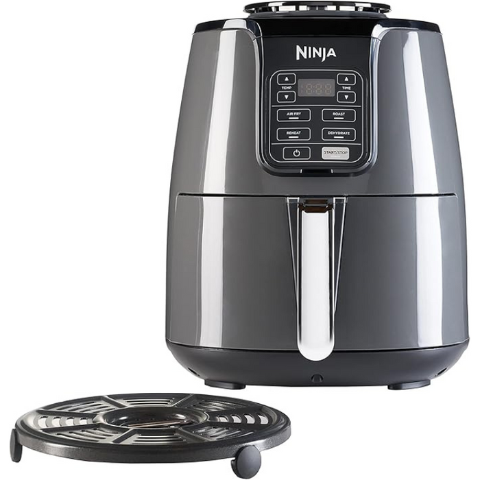 Ninja Air Fryer 3.8L 4-in-1 Uses No Oil Air Fry AF100UK - Grey & Black