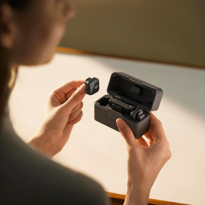 DJI Mic Mini (2 TX + 1 RX + Charging Case) Wireless Microphone Kit for Camera/iPhone/Android, Vlog