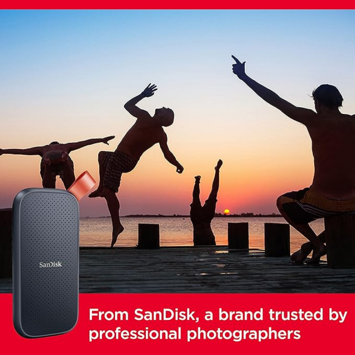 SanDisk Portable SSD 1TB (Read speeds up to 800 MB/s, USB 3.2 Gen 2 VMe Solid State Performance - Grey