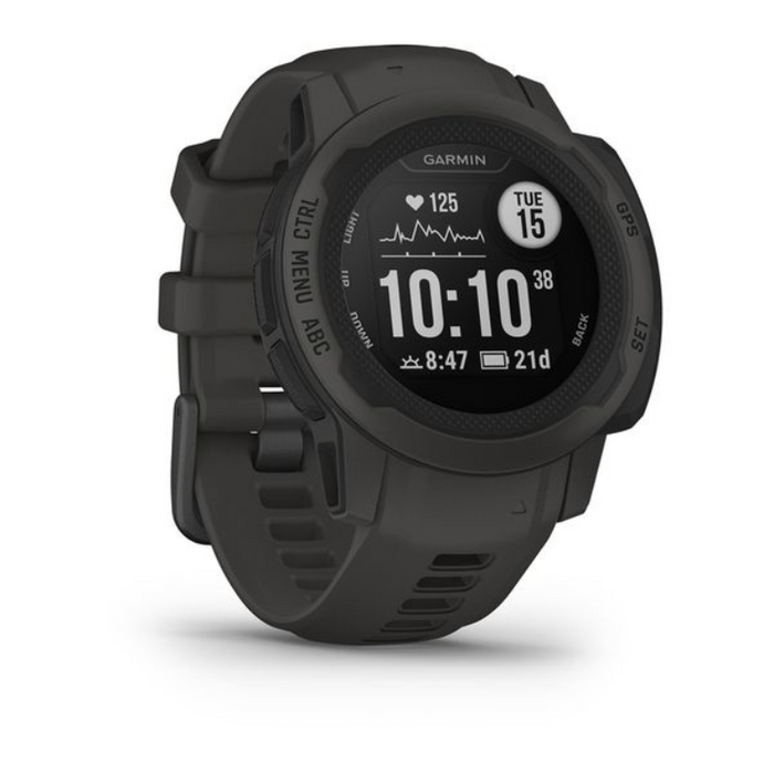 Garmin Instinct 2S GPS Smartwatch Rugged Design Pulse OX, 100m Water Resistance - Graphite