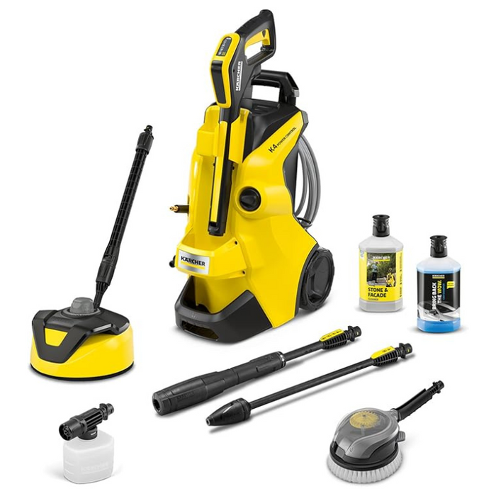 Kärcher K4 Power Control Flex Car & Home Corded Pressure washer 1.8kW - Yellow and Black