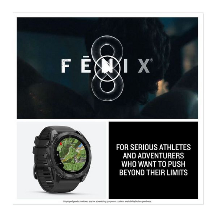 GARMIN fenix 8 AMOLED Smart Watch 51 mm - Slate Grey & Black