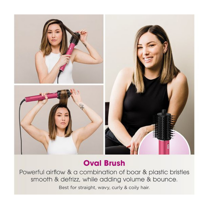 SHARK FlexStyle 5-in-1 Air Styler & Hair Dryer with Storage Case - HD440BPUK Malibu Pink