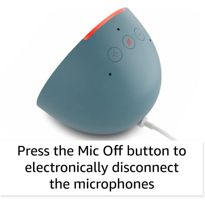 Echo Pop (Newest gen) Full sound compact Wi-Fi and Bluetooth smart speaker with Alexa - Glacier White/Midnight Teal/Lavender Bloom