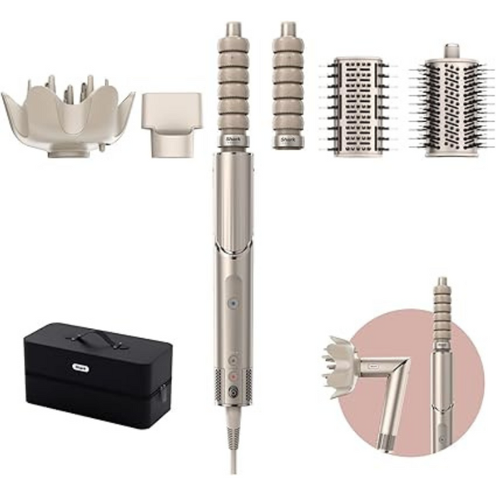 Shark FlexStyle 5-in-1 Air Styler & Hair Dryer with Storage Case HD446SLUK - Stone