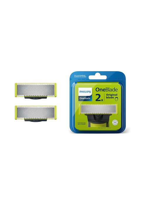 Philips OneBlade 2 Stainless Steel Replacement Blades Compatible with all OneBlade Beard Trimmers - QP220/50